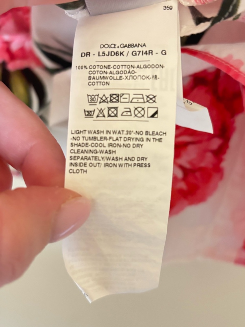 Dolce & Gabanna Kids Carnation Print Dress - Picture 14 of 16